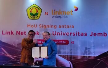 Linknet dan UNEJ Teken MoU Perkuat Infrastruktur Digital Wujudkan Smart Campus Berbasis AI