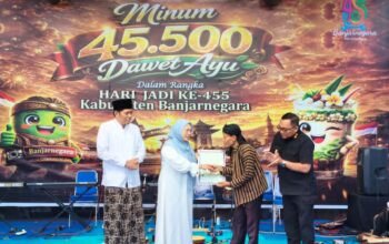 Sebanyak 45.500 Gelas Dawet Ayu Banjarnegara, Berhasil Memecahkan Rekor MURI