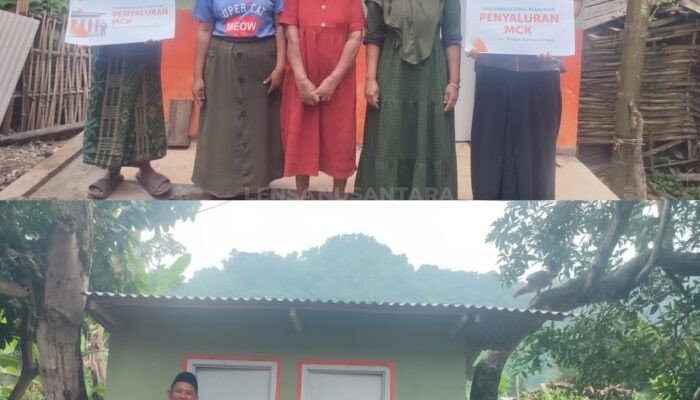 Tinggalkan Kebiasaan Mandi di Sungai, Rumah Zakat Bondowoso Bangun Dua Unit MCK Komunal untuk Warga Patirana