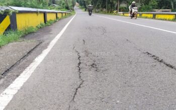 Jembatan Sentong Ambrol, Kini Jembatan Silolembu Bondowoso Juga Retak