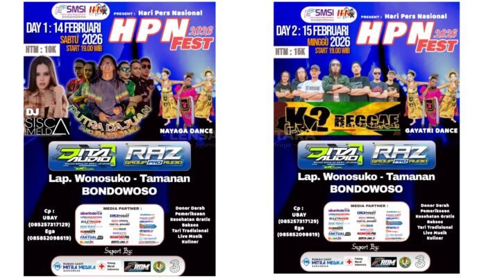 Hadiri dan Saksikan..! HPN Fest 2026 bersama SMSI Bondowoso