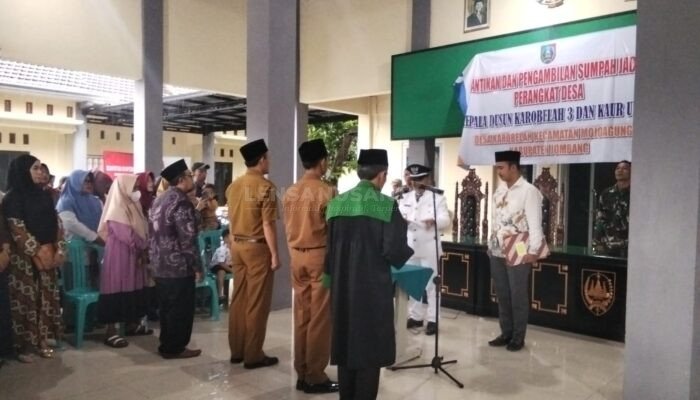Dua Jabatan Desa Karobelah Jombang Resmi Dilantik, Layanan Publik Dijamin Optimal