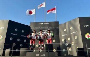 Taklukkan Tikungan Akhir, Bintang Kibarkan Merah Putih di Moto4 Asia Cup Buriram