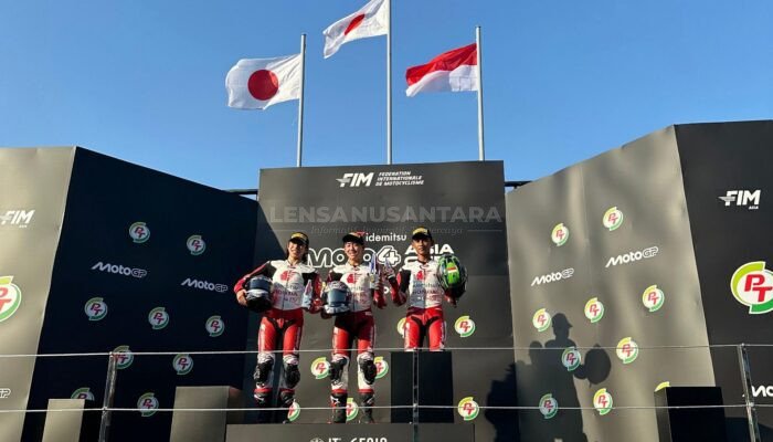 Taklukkan Tikungan Akhir, Bintang Kibarkan Merah Putih di Moto4 Asia Cup Buriram