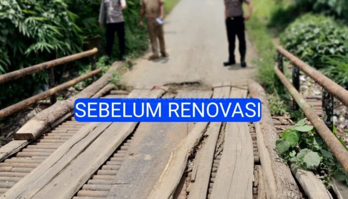 Dukung Program Asta Cita, Polres Musi Rawas Renovasi Jembatan Besi Sungai Pring di Desa Pulau Panggung