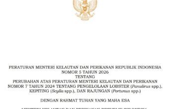 Surel Gus Lilur Direspon Presiden Prabowo, Menteri KKP Terbitkan Permen Nomor 5 Tahun 2026