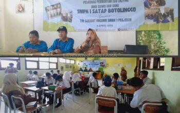 SMPN 1 Satu Atap Botolinggo Bondowoso Gelar Pelatihan Pembuatan Eco Enzim