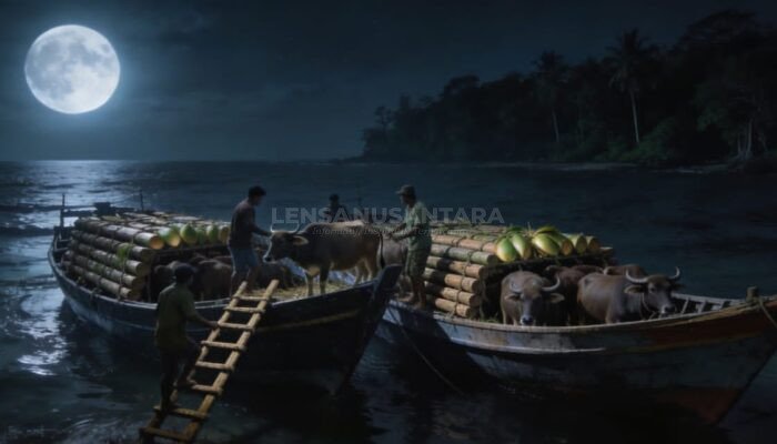 Marak Penyelundupan Hewan Produktif di Pesisir Nagekeo, Kerbau dan Kuda Betina Diselundupkan ke Sulawesi