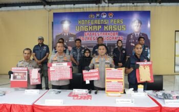 Satresnarkoba Polresta Sidoarjo Ungkap 19 Kasus Narkoba, 25 Tersangka Diamankan