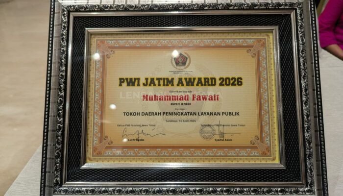 Tiga Program Unggulan Layanan Publik Antarkan Bupati Jember Raih Penghargaan​