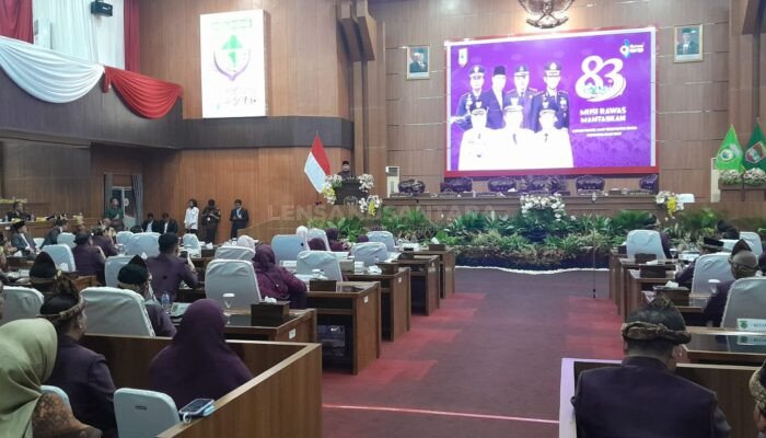 DPRD Musi Rawas Gelar Paripurna Istimewa HUT Musi Rawas Ke-83 Tahun