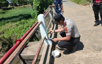 Melalui Program BELIDA Polres Musi Rawas Renovasi Jembatan Dam Inpres di Desa Air Satan