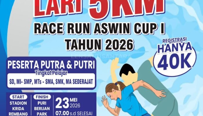 Event Lari Pelajar Pertama di Rembang, ASWIN Cup I, 5K Bangun Gaya Hidup Sehat