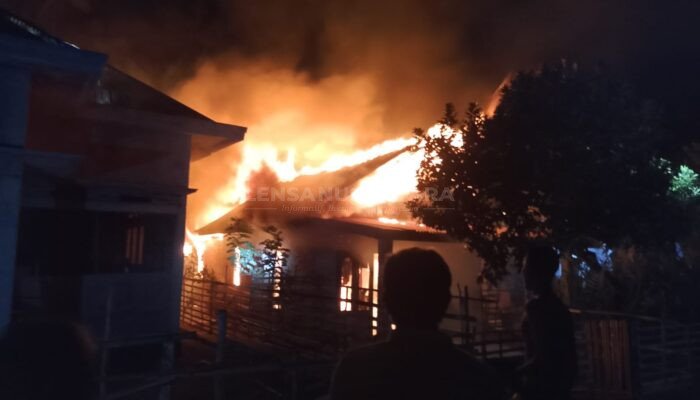 Satu Rumah di Desa Tanjung Beringin Hangus Terbakar, Respons Damkar Kaur Dikritik Warga