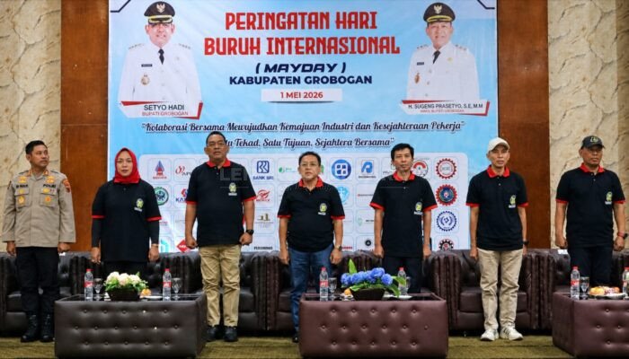 Ketua DPRD Grobogan Hadiri Peringatan May Day 2026