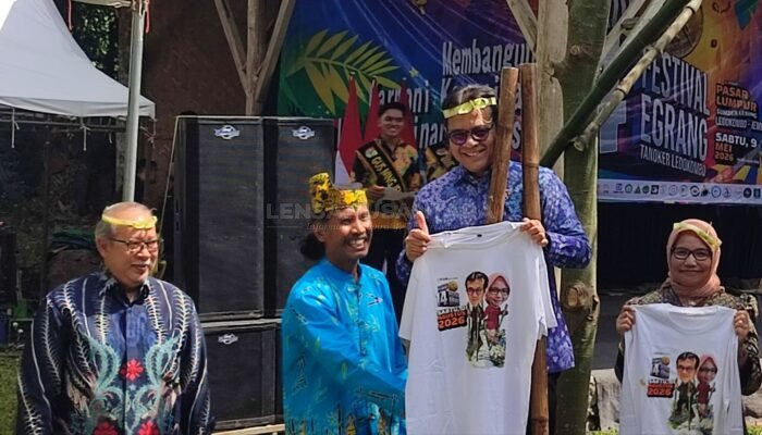 Festival Egrang di Pasar Lumpur Jember, Wamen Komdigi Pelestarian Budaya Dinilai Penting Karakter Anak