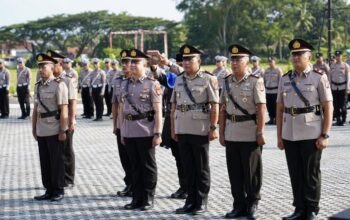 Mutasi Lima Posisi Kunci Resmi Berpindah Tangan, Kapolres Pangandaran Pimpin Sertijab