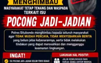 Polres Situbondo Imbau Warga Tetap Tenang Sikapi Isu Pocong Viral di Medsos