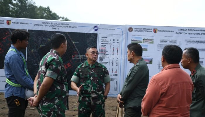 Danrem 083 Sambangi Bondowoso, Pastikan Pembangunan Yonif TP Berjalan Sesuai Target