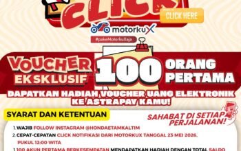 Manjakan Pengguna, Astra Motor Kalimantan Timur 2 Hadirkan War Click Motorku X dengan Xtra Hadiah