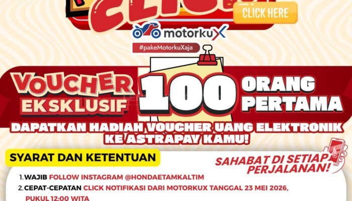 Manjakan Pengguna, Astra Motor Kalimantan Timur 2 Hadirkan War Click Motorku X dengan Xtra Hadiah