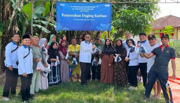 PNM Tebar Syukur, Salurkan Hewan Kurban ke Warga Desa