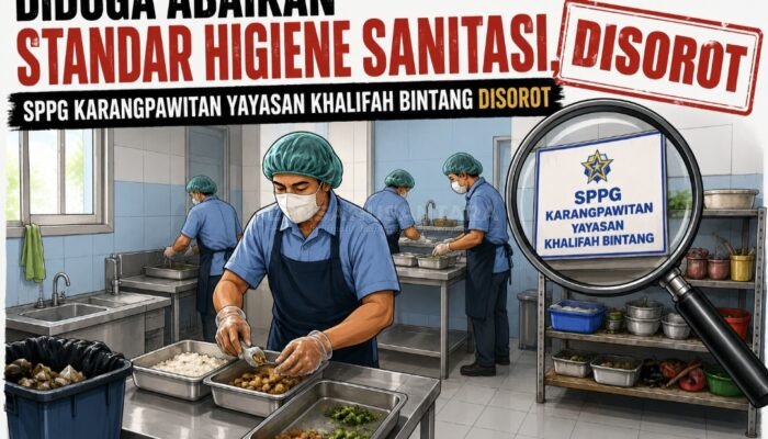 Diduga Abaikan Standar Higiene Sanitasi, SPPG Karangpawitan Yayasan Khalifah Bintang Disorot