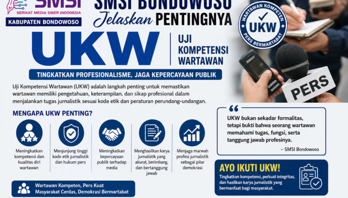 Hindari Disebut Wartawan Abal-abal, SMSI Bondowoso Sarankan Ikut UKW