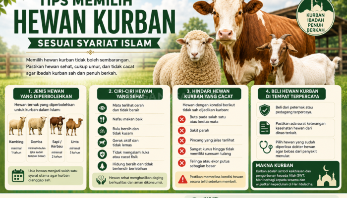 Tips Memilih Hewan Kurban Sesuai Syariat Islam