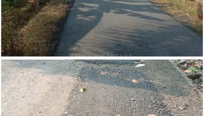 Kurang Rapi, Proyek Pemeliharaan Ruas Jalan Milik Kabupaten Banjarnegara di Kertayasa – Simbang di Sorot Warga