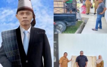 Dukung Pembinaan Olahraga,Camat Bandar Serahkan Bantuan Meja Tenis