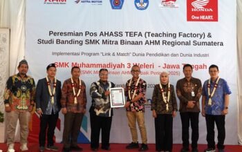 Resmikan Pos AHASS TEFA, AHM Jembatani Siswa Masuki Dunia Industri