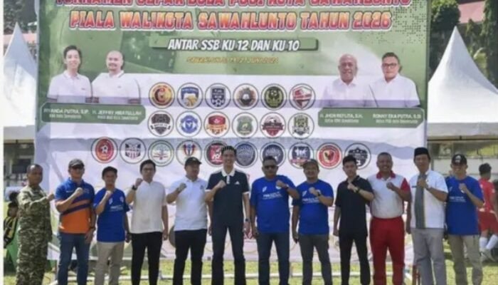 Wali Kota Riyanda Putra Buka Turnamen SSB se-Sumbar Piala Wali Kota Sawahlunto Cup 2026