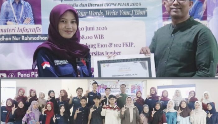 Gelar MEDIASI 2026, UKPM PIJAR FKIP UNEJ Bekalkan Jurnalisme Sastrawi dan Infografis