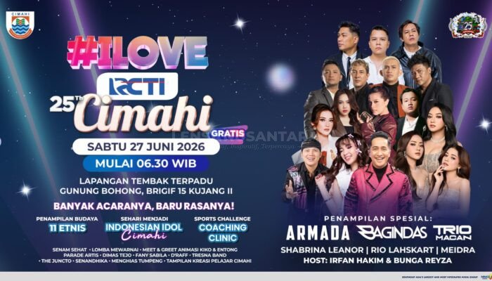 Rayakan HUT ke-25 Kota Cimahi, Konser I Love RCTI Cimahi Siap Guncang Panggung dengan Armada, Trio Macan hingga Shabrina Leanor!