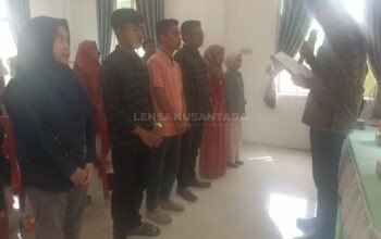 Generasi Muda Pimpin LPM dan Karang Taruna Kelurahan Saringan, Rahmasatra Resmi Dilantik