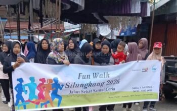Ratusan Warga Meriahkan Fun Walk Silungkang 2026, Pererat Kebersamaan di Masa Libur Sekolah