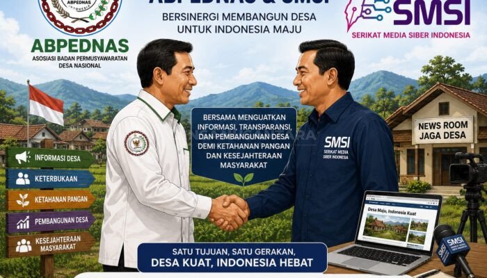 ABPEDNAS Gandeng SMSI, Perwakilan Bondowoso Siap Bentuk Pokja News Room Jaga Desa