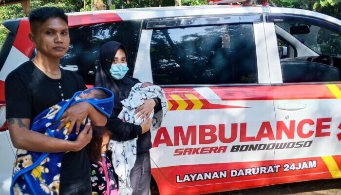 Sakera Bondowoso Dampingi Bayi Kembar yang Kehilangan Ibunya, Kontrol Kesehatan ke RSUD Koesnadi