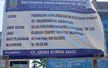 Warga Kecewa, Proyek Aspal di Kelurahan Semampir Banjarnegara Tipis, Diduga Asal Jadi