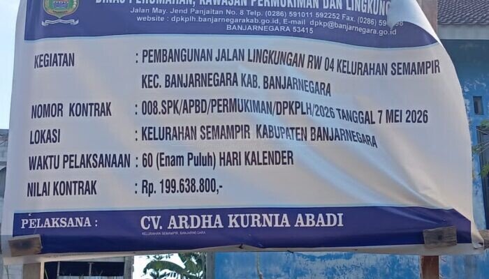 Warga Kecewa, Proyek Aspal di Kelurahan Semampir Banjarnegara Tipis, Diduga Asal Jadi