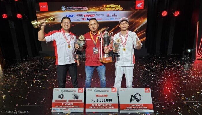 Buktikan Layanan Servis Motor Terbaik, Astra Motor Kalimantan Timur 2 Sabet Best Main Dealer di Technical Skill Contest 2026