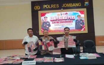 Polres Jombang Ungkap 80 Kasus Narkoba Selama Semester I 2026, 113 Tersangka dan Puluhan Ribu Pil Koplo Diamankan