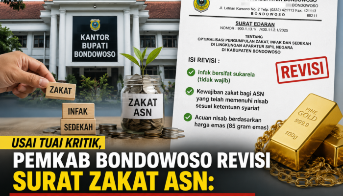 Tuai Polemik, Pemkab Bondowoso Revisi Surat Zakat ASN dan Infak Bersifat Sukarela