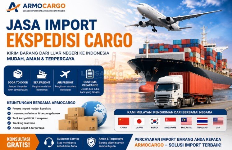 Jasa Import Ekspedisi Cargo Armocargo
