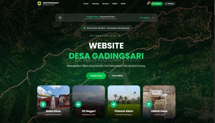 Progres Program Kerja KKN Reguler UNEJ 2026 di Desa Gadingsari, Digitalisasi Desa Melalui RAGA Gadingsari Capai 98% Penyelesaian