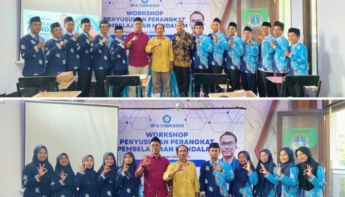 Gelar Workshop Pembelajaran Mendalam, SMP Al-Utsmani Beddian Bondowoso Fokus Penguatan Materi Esensial