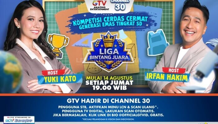 Siap-Siap Merapat ke GTV! Babak Utama Liga Bintang Juara Bersama Irfan Hakim & Yuki Kato Tayang Mulai 14 Agustus!