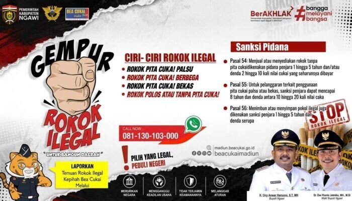 Mengapa Harus “Gempur Rokok Ilegal”? Pemkab Ngawi dan Bea Cukai Madiun Buka Sanksi Pidana hingga Aturan Cukai Terbaru