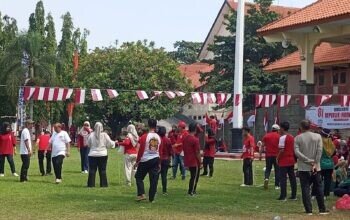 Semarak HUT RI ke-81, BPPKAD dan Setda Rembang Gelar Lomba di Halaman Setda